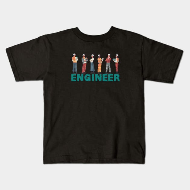 ENGINEER Kids T-Shirt by Bombastik